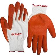 Перчатки Зубр МAСTEP трикотажные, с одинарным обливом из латекса, 11458-XL  картинка